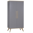 Chambre Lit 70x140 + Commode + Armoire FANON Gris BEBE9 CREATION - 4