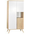 Chambre TRIO Lit 120x60 + Commode Rose + Armoire SEVENTIES SAUTHON - 4