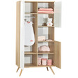 Chambre TRIO Lit 120x60 + Commode Rose + Armoire SEVENTIES SAUTHON - 5