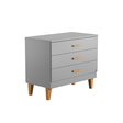 Chambre TRIO lit 60x120 commode armoire LOUNGE Gris VOX - 4