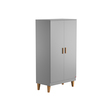 Armoire 2 portes LOUNGE Gris VOX