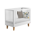 Lit bébé évolutif 70x140 LOUNGE Blanc