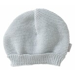 Bonnet maille gris naissance