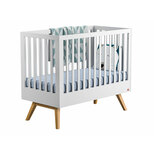 Lit 60X120 NatureBaby Blanc/Bois