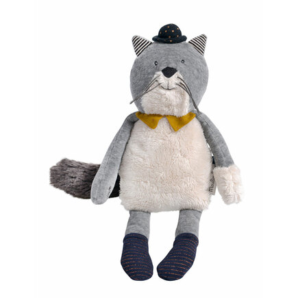 Poupée chat gris Fernand Les Moustaches MOULIN ROTY