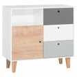 Commode blanc/gris Bois Oak Chambre Concept VOX