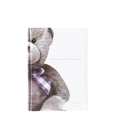 Mon journal de naissance Ourson Little Bear blanc DOMIVA