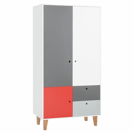 Armoire 2 portes Rouge CONCEPT VOX