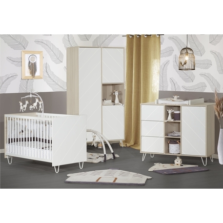 Chambre Duo Lit 70x140 Commode Happy SAUTHON - 3