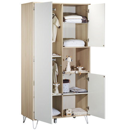 Chambre Trio Lit 70x140 Commode Armoire Happy SAUTHON - 2