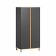 Chambre ALTITUDE lit 60x120+commode+armoire Gris VOX - 2