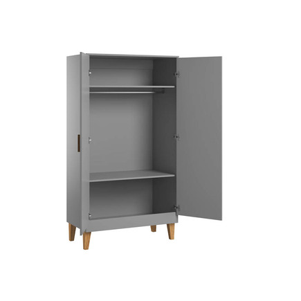 Armoire 2 portes LOUNGE Gris VOX - 2