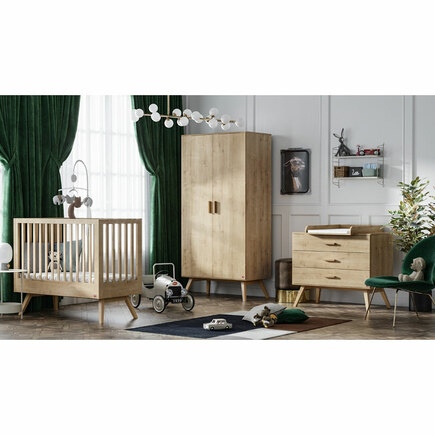 Chambre NAUTIS lit 70x140 commode+armoire bois VOX