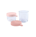 Coffret 2 Portions verre 150/250 ml Pink/Dark Pink