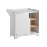 Commode avec plan à langer LEAF Blanc/Bois