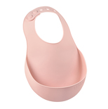 Bavoir silicone old pink