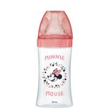 Biberon Initiation+ Anti-Colique 270ml débit 2 MINNIE Rose