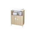 Chambre TRIO Lit 60x120 Commode Armoire EDEN Bois/Blanc BEBE9 CREATION - 3