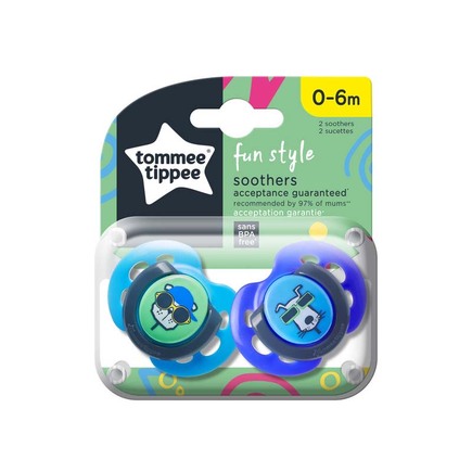 Sucette CTN Fun 0-6m mixte x2 TOMMEE TIPPEE - 2