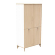 Armoire 4 petites portes AUBIN Bois BEBE9 CREATION