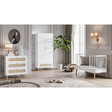 Chambre TRIO Lit 70x140 PARIS Commode Armoire CANNE Blanc VOX - 2