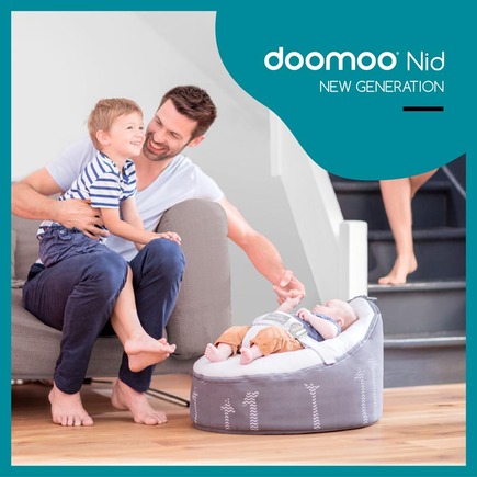 Doomoo® Nid Giraf Grey Transat Microbilles Evolutif BABYMOOV - 8