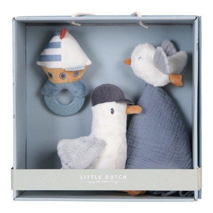 Coffret cadeau (peluche, doudou, hochet) Sailors Bay LITTLE DUTCH