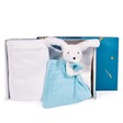 Plaid et Doudou Happy POP (Plaid blanc) DOUDOU ET COMPAGNIE