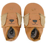 Chaussons en cuir Little Pup Caramel L