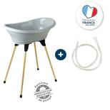 Kit Baignoire Vasco Gris Charme : Baignoire + Pieds + Tuyau de vidange