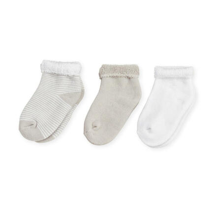 Lot de 3 chaussettes 0-3 mois Beige TROIS KILOS SEPT