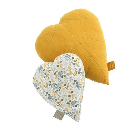 Coussin déco Jaune Topaze Promenons nous SAUTHON Baby déco - 3