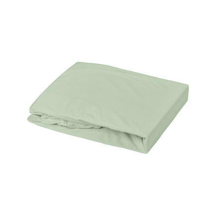 Drap Housse Jersey 60x120 cm Vert De Gris  FEE MOI DORMIR - 2