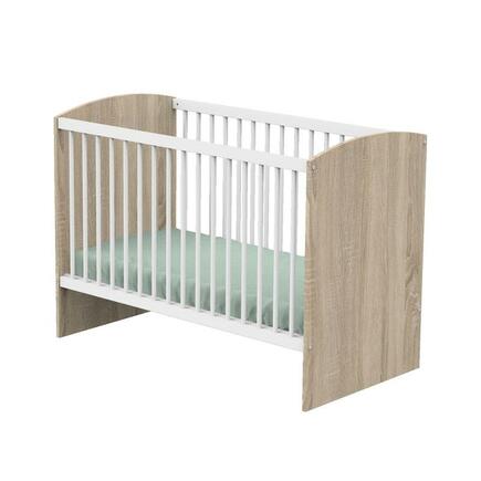 Lit bébé 60x120 ACCESS Blanc Bois SAUTHON