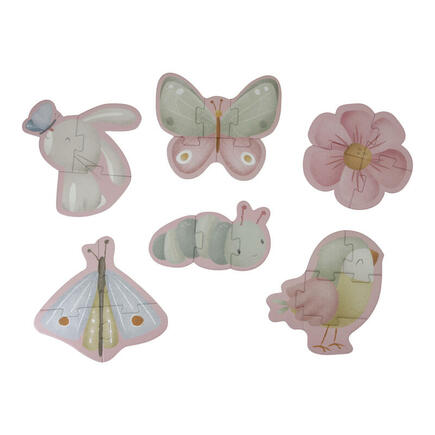 Puzzle 6 en 1 Flowers & Butterflies LITTLE DUTCH - 3