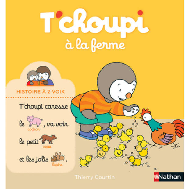 Livre T'choupi à la Ferme NATHAN