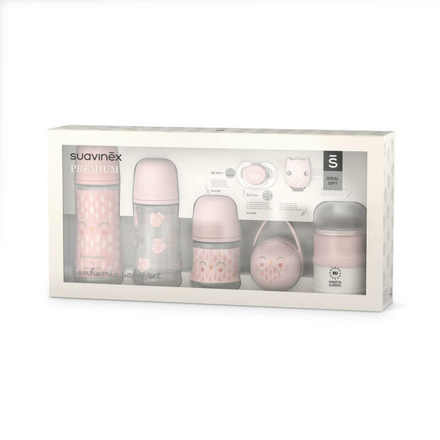 Coffret Cadeau De Naissance Rose SUAVINEX