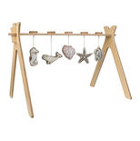 Arche d'Activité avec 5 Jouets Tricot Suspendus TIPI Bois