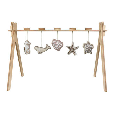 Arche d'Activité avec 5 Jouets Tricot Suspendus TIPI Bois QUAX - 2