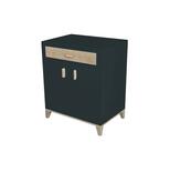 Petite Commode NAMI Cannes de Rotin Onyx