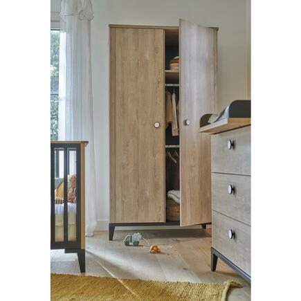 Armoire 2 portes Marcel Black GALIPETTE - 4