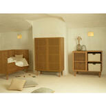 Chambre TRIO Lit 60x120 Commode Armoire HAI NO KI