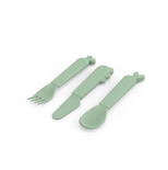 Set de 3 Couverts Kiddish DEER FRIENDS Vert