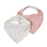 Set de 2 Bavoirs Bandana Rose ALICE & POMME