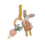 Hochet Anneau Bois Lapin Multicolore Trois Petits Lapins