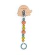 Attache-Tétine Bois et Silicone Tortue Trois Petits Lapins Multicolore MOULIN ROTY - 2