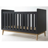 Lit bébé 140x70 transformable en banquette Pure Black