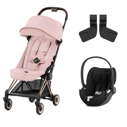 Poussette DUO Coya RoseGold Peach Pink + Cloud T Sepia Black CYBEX