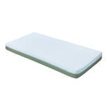 Matelas Aloé Vera Déhoussable 60x120x10 cm Blanc/Vert Olive