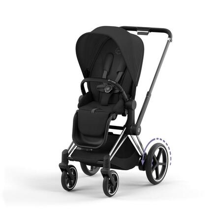 Poussette e-PRIAM Chrome Black Sepia Black 2023 CYBEX